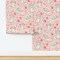 Cute Cats Pink White Knitting Mouse Kawaii Doodle Custom Removable Wallpaper by Spoonflower Peel & Stick Wallpaper 2FT Wide